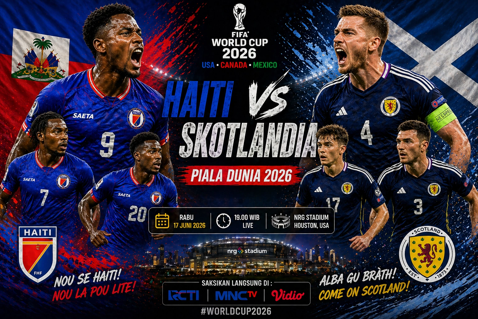 Prediksi skor Haiti VS Skotlandia