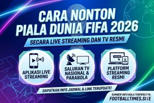 Cara Nonton Piala Dunia FIFA 2026 Secara Live Streaming dan TV Resmi