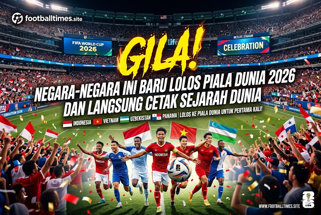 GILA! Negara-Negara Ini Baru Lolos Piala Dunia 2026 dan Langsung Cetak Sejarah Dunia
