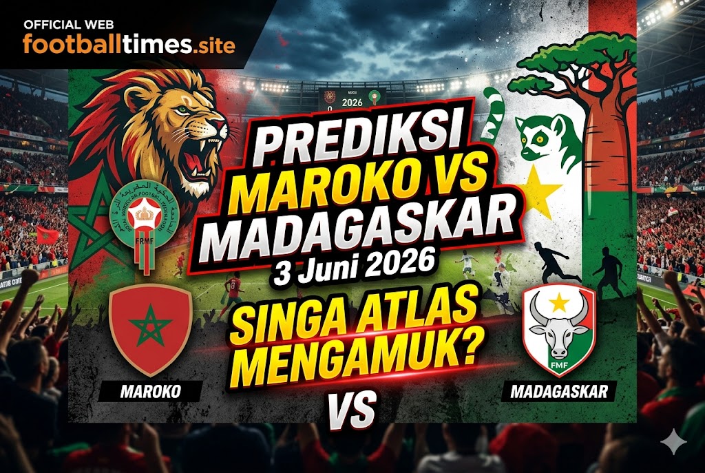 Prediksi Maroko vs Madagaskar 3 Juni 2026, Singa Atlas Mengamuk?