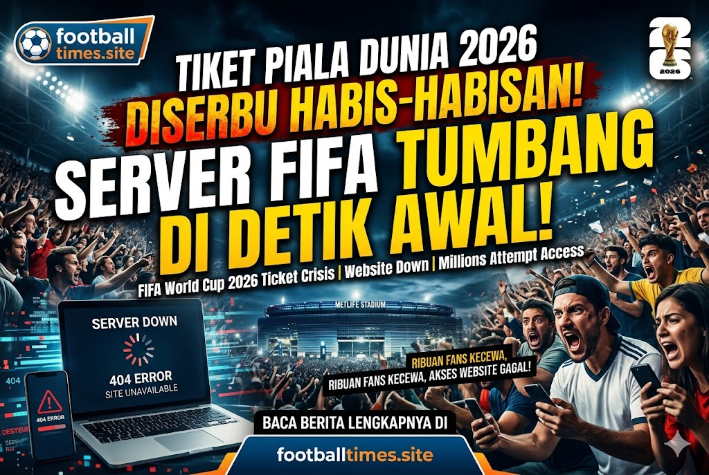 Tiket Piala Dunia 2026 Diserbu Habis-Habisan, Server FIFA Tumbang di Detik Awal!