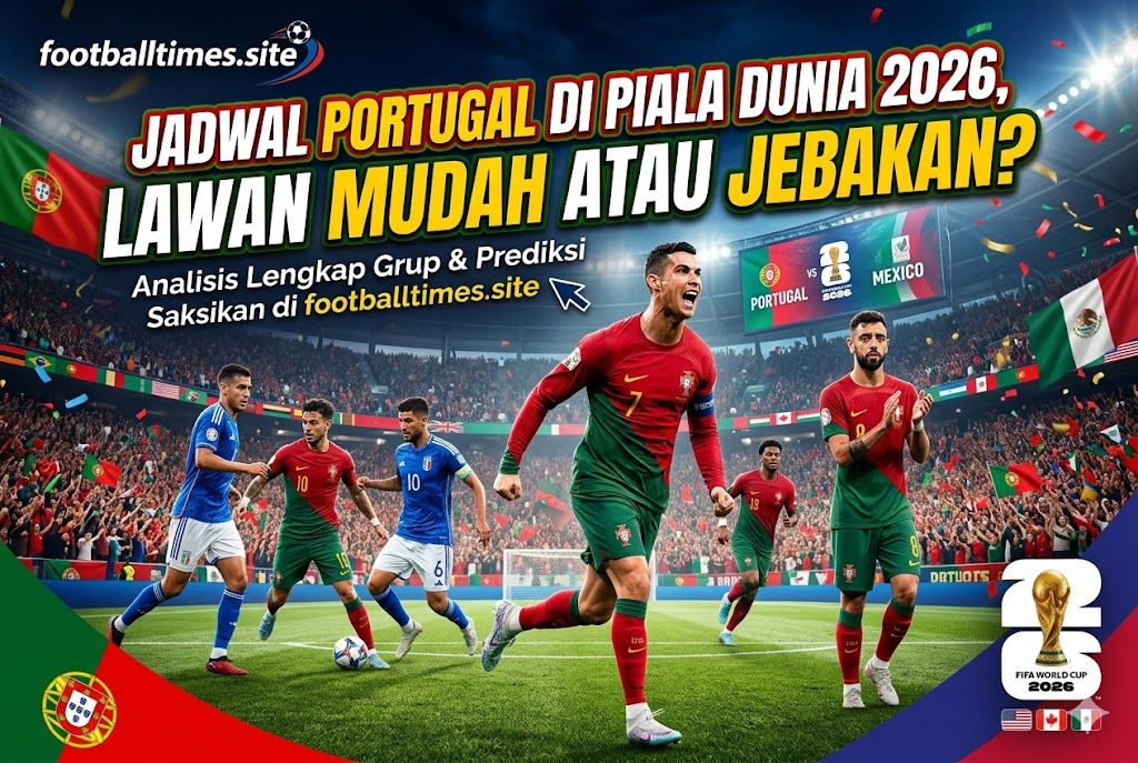 Jadwal Portugal di Piala Dunia 2026, Lawan Mudah atau Jebakan?