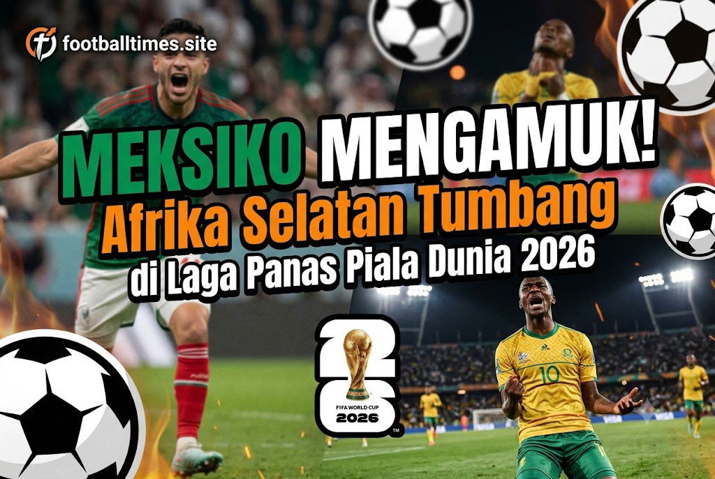Meksiko Mengamuk! Afrika Selatan Tumbang di Laga Panas Piala Dunia 2026