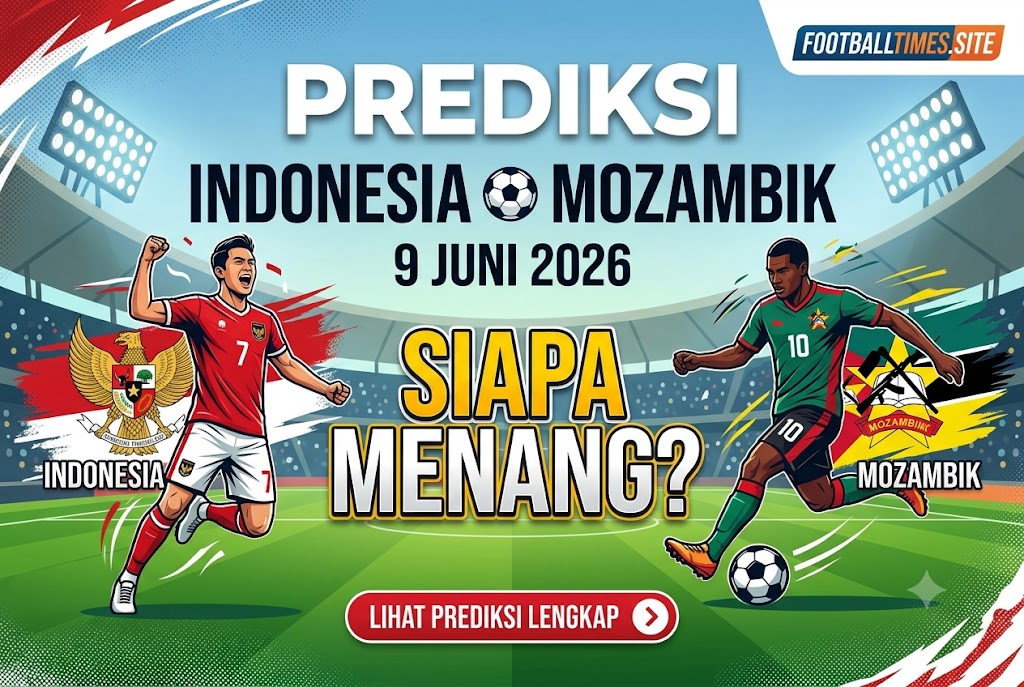 Prediksi Indonesia vs Mozambik 9 Juni 2026, Siapa Menang?
