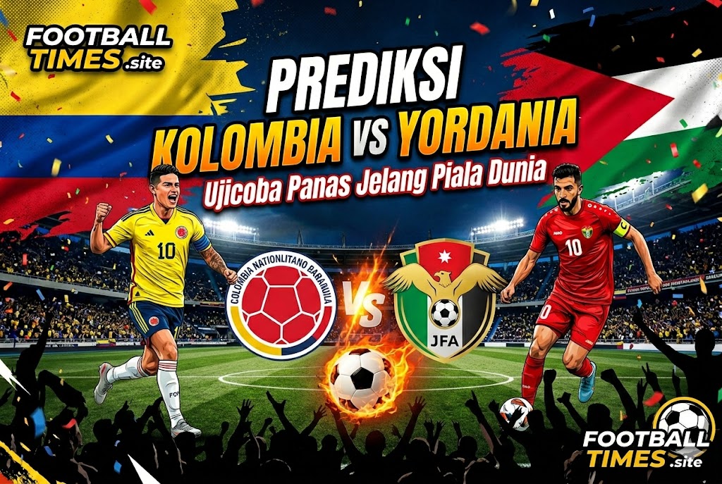 Prediksi Kolombia vs Yordania: Ujicoba Panas Jelang Piala Dunia