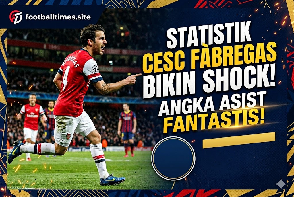 Statistik Cesc Fàbregas Bikin Shock! Angka Asist Fantastis!